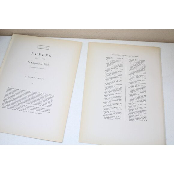 Rubens Le Chapeau de Paille Print Vintage 92813 Flemish School - Picture 4 of 5